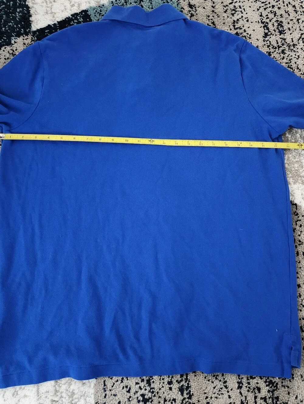Ralph Lauren Men Blue Luxury Multicolor Big Ponny Logo Cotton Polo Size Large